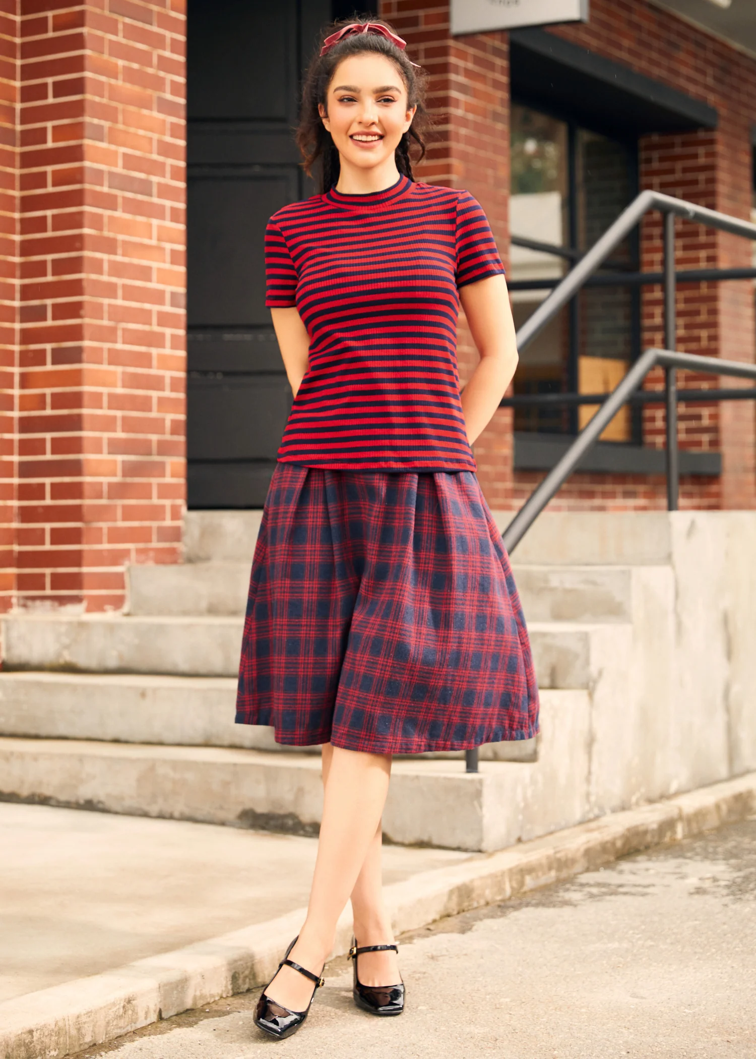 Whispers of Autumn Mock Neck Top - Olabens