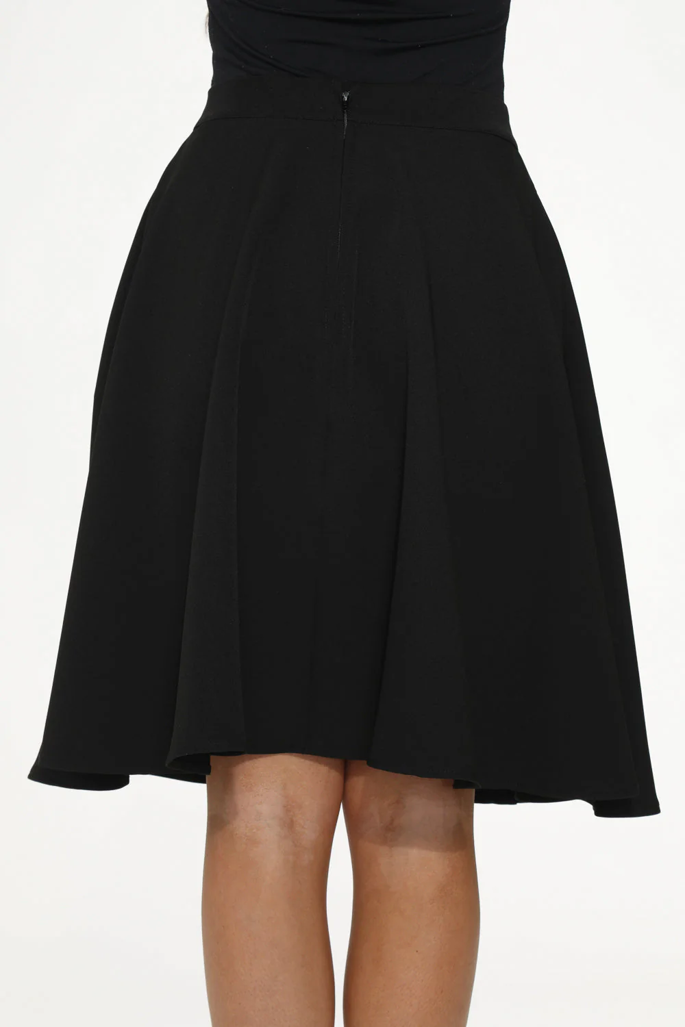 Black Embroidered Poodle Skirt - Olabens
