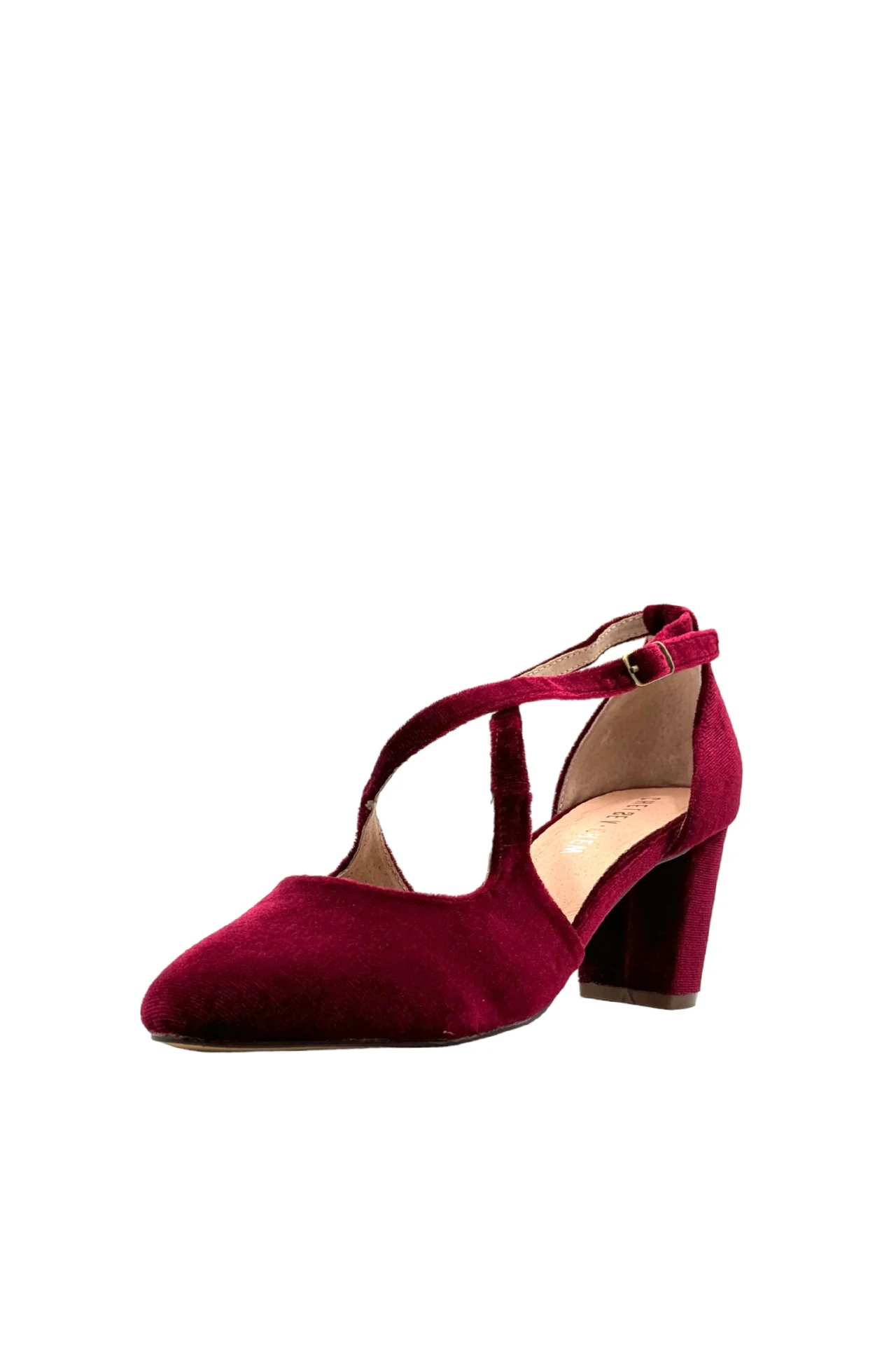 Oren Velvet Mary Jane Heels - Olabens