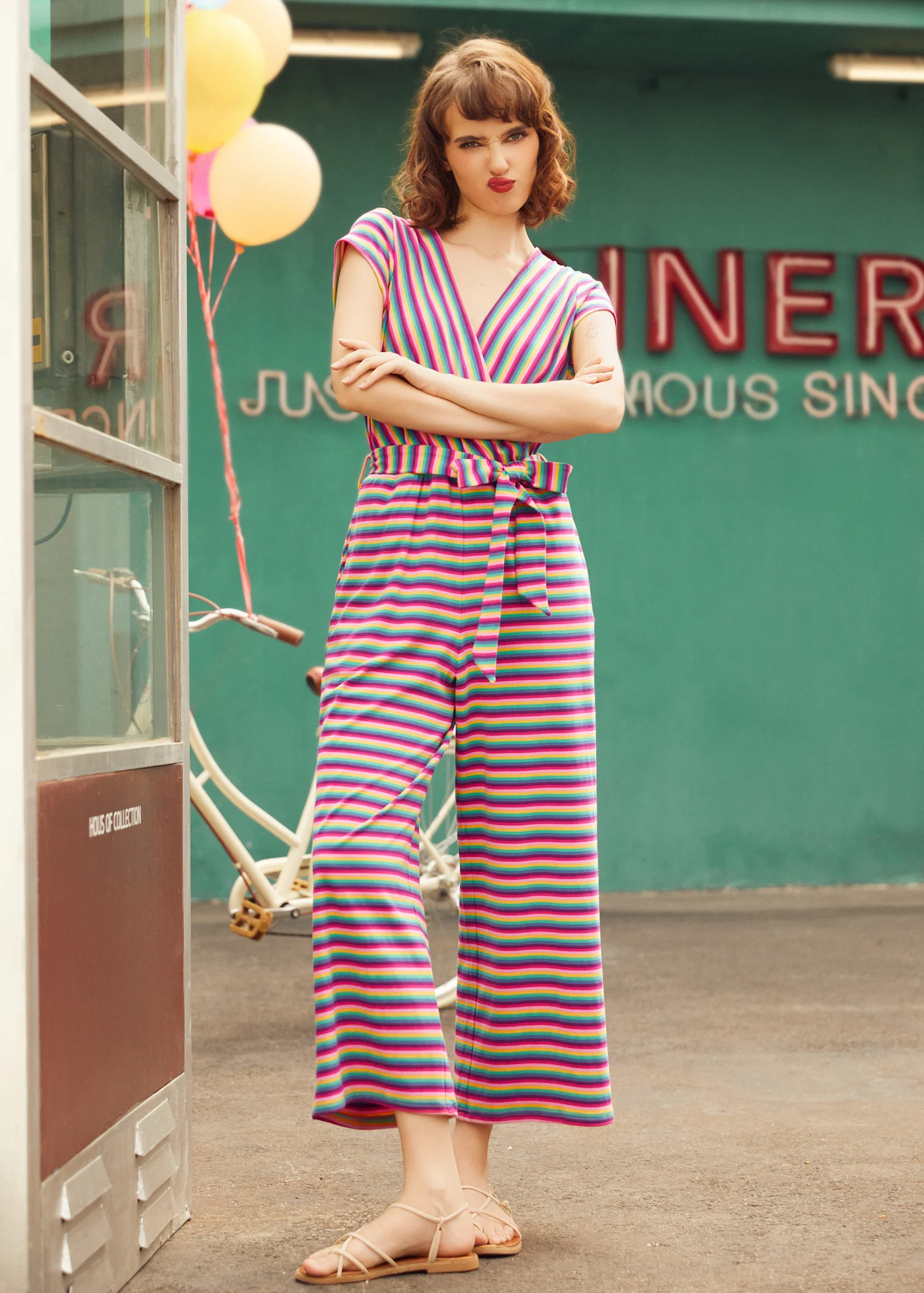 The Twist & Stripe Jumpsuit - Olabens