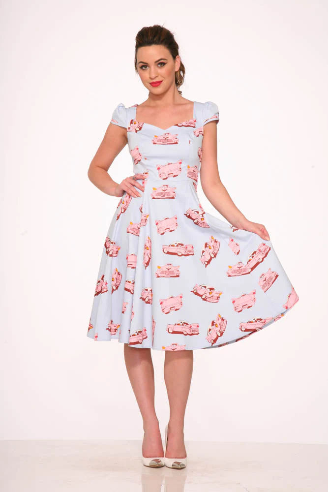 Car Hop Swing Dress - Olabens