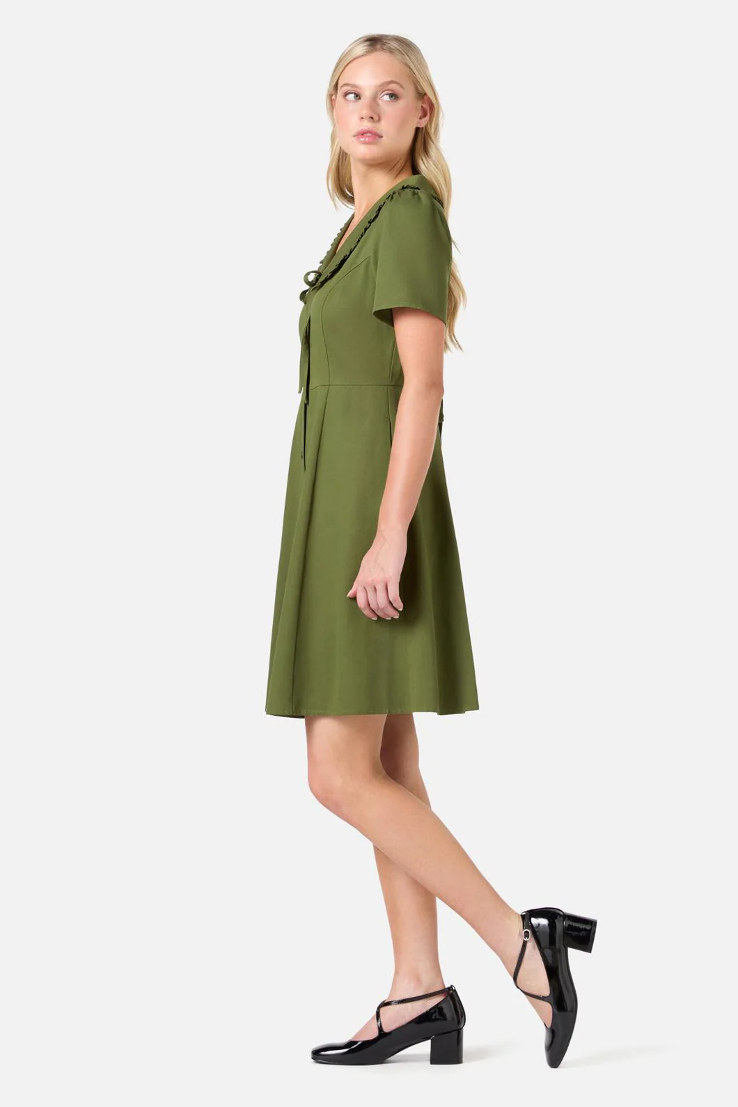 Dorothy Collared Mini Dress - Olabens