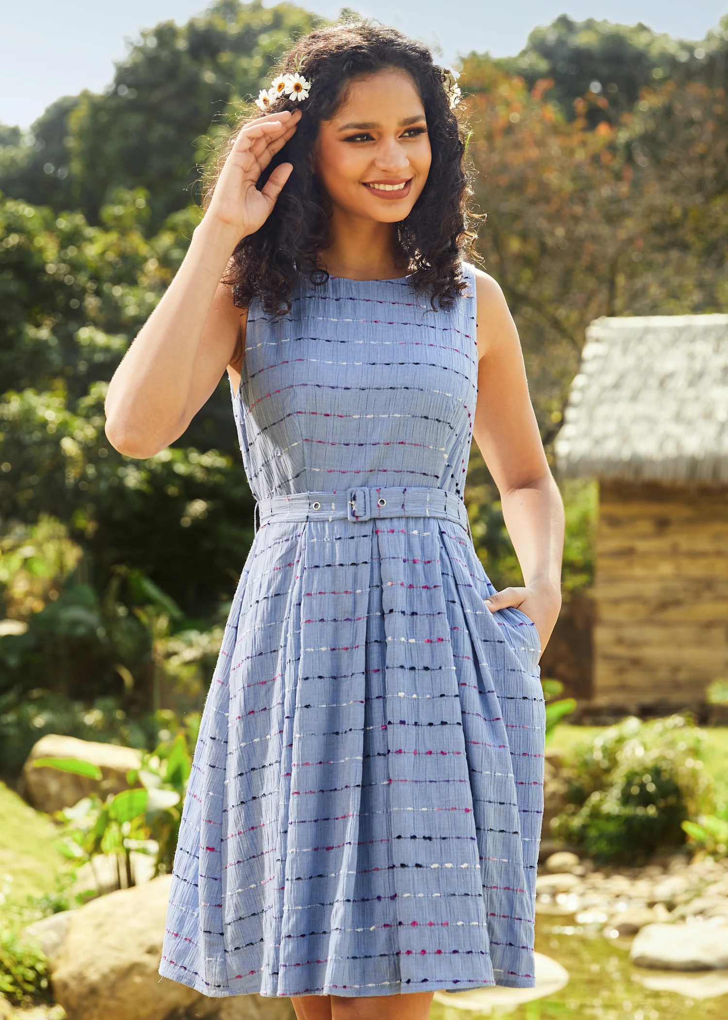 Sailor  s Reverie Fit & Flare Dress - Olabens