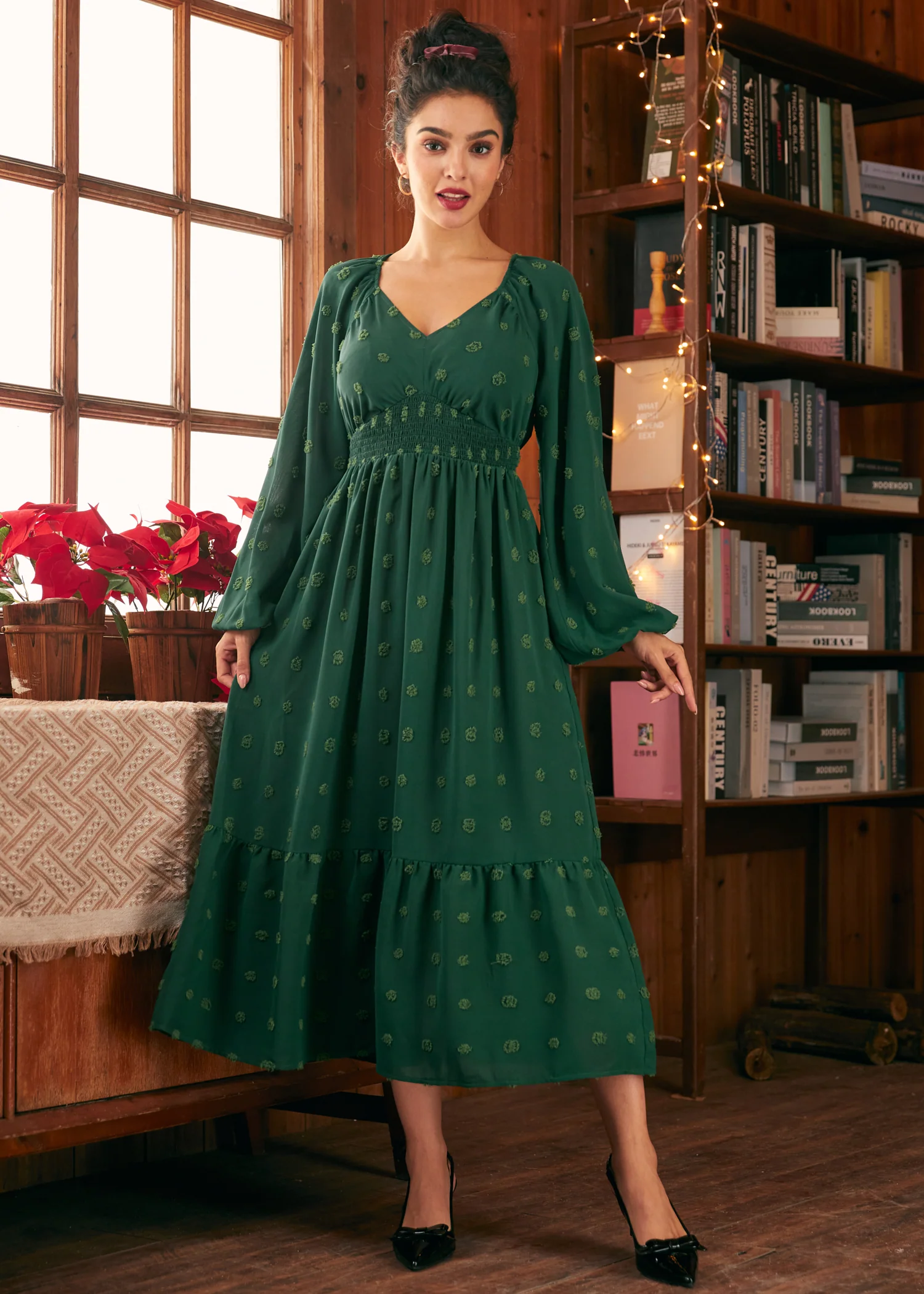 Romantic Reverie Ruffle Hem Dress - Olabens