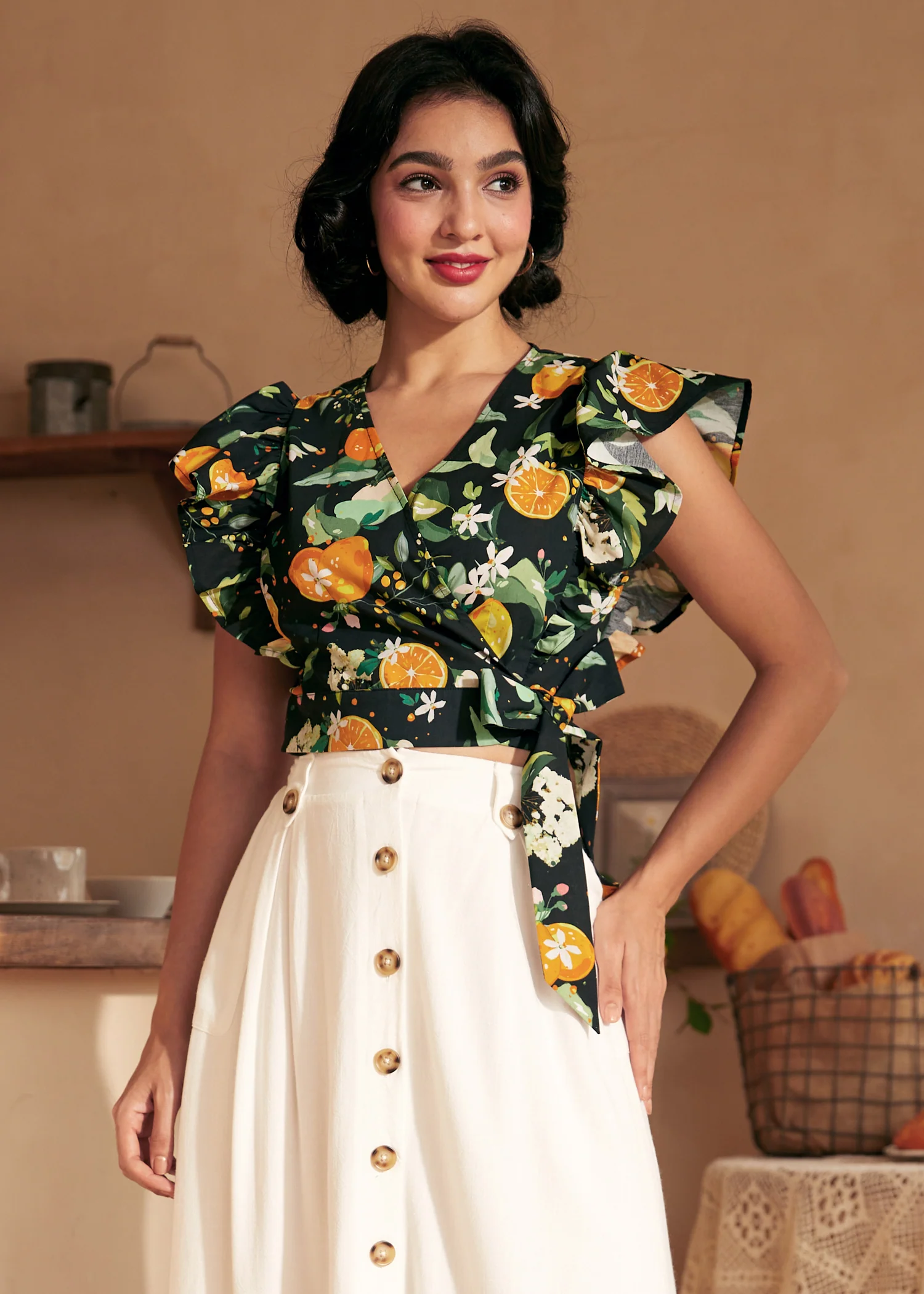 Wrapped in Ruffles Top - Olabens