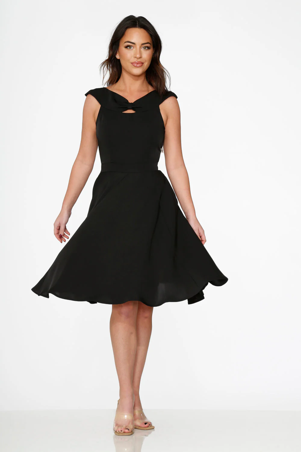Black Occasional Swing Dress - Olabens