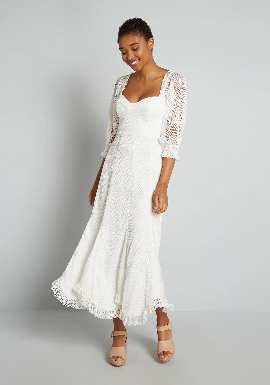 You Are a Vision Crochet Maxi Dress - Olabens