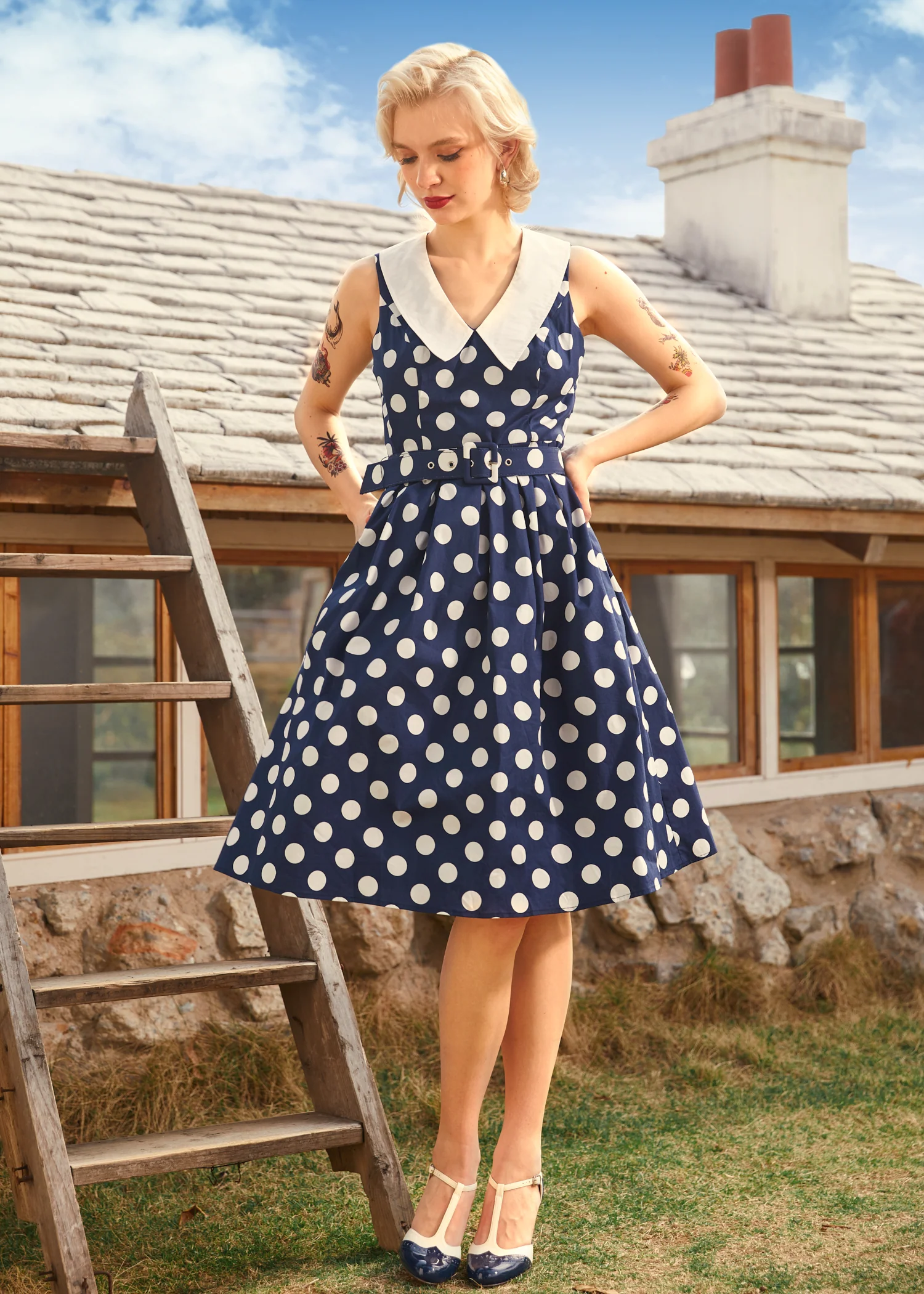 Find Me in Palm Springs Fit & Flare Dress - Olabens