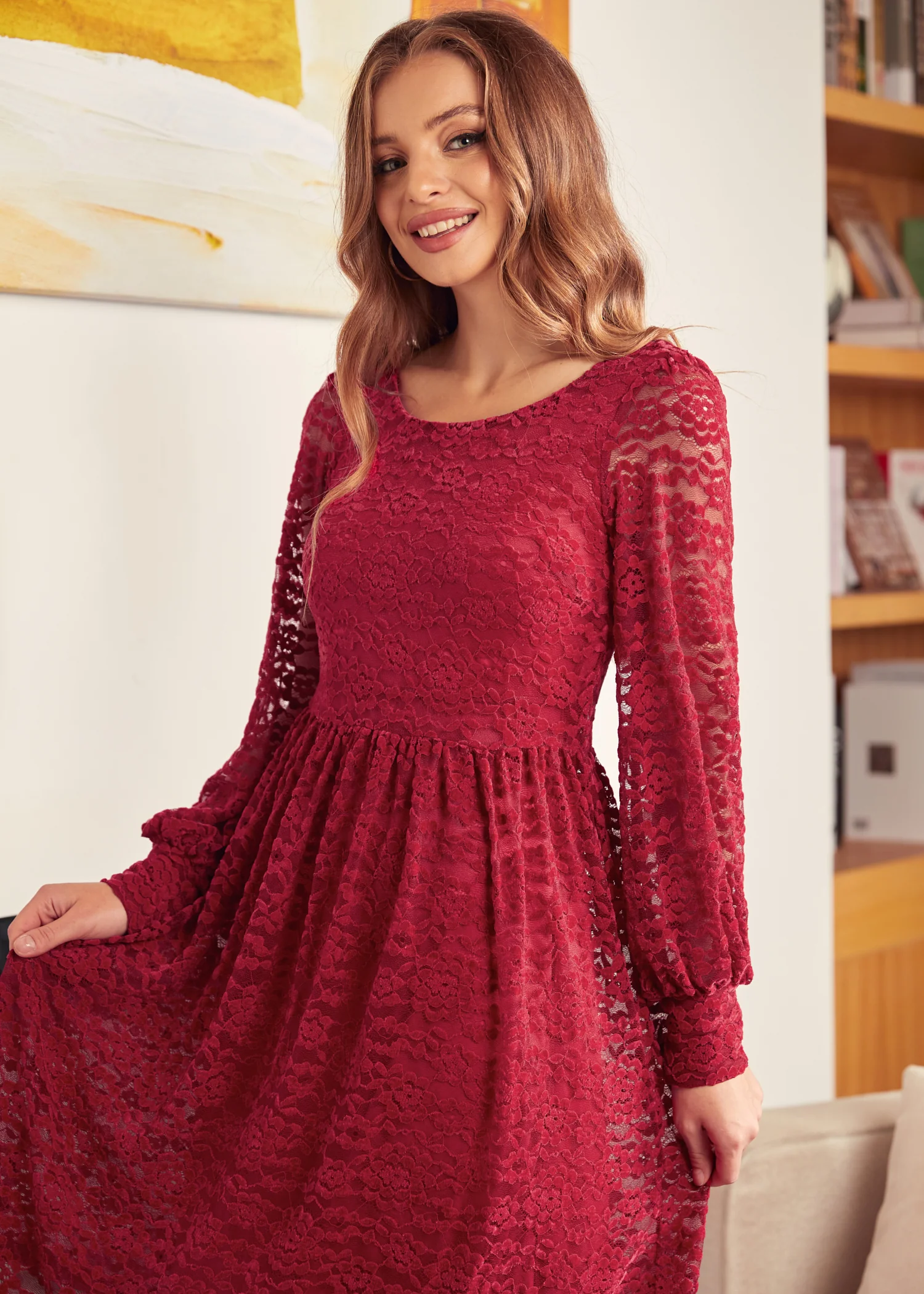Dazzling in the Discotheque Turtleneck Dress - Olabens