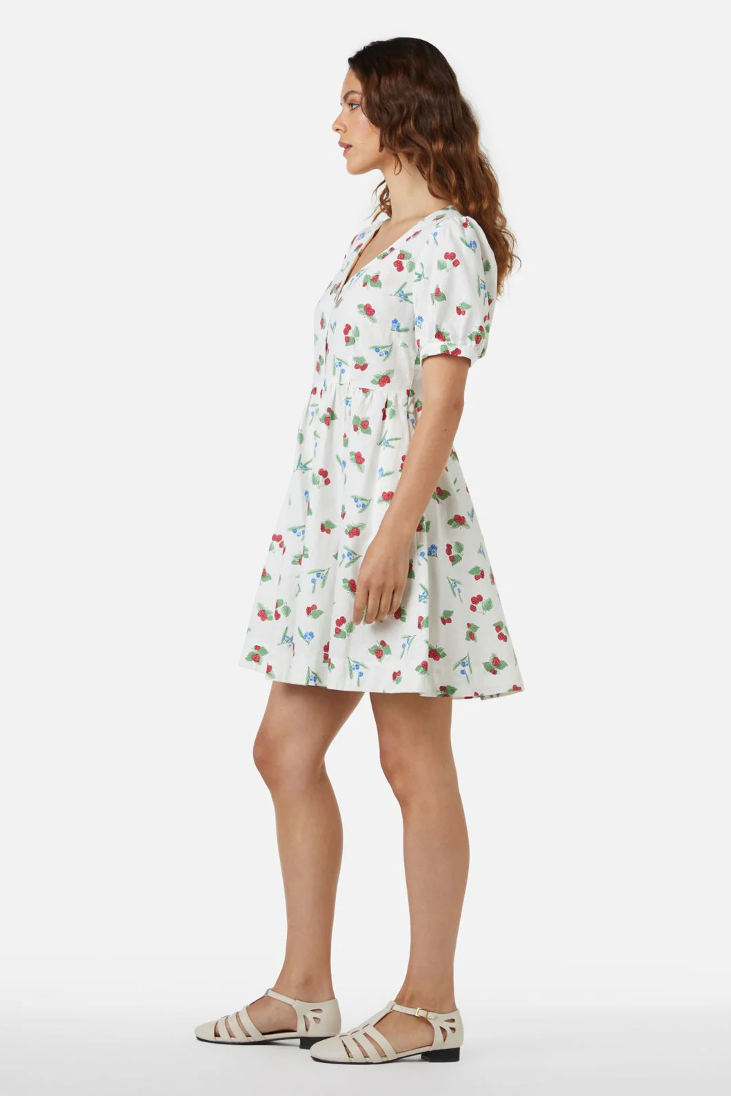 Berry Button Down Dress - Olabens