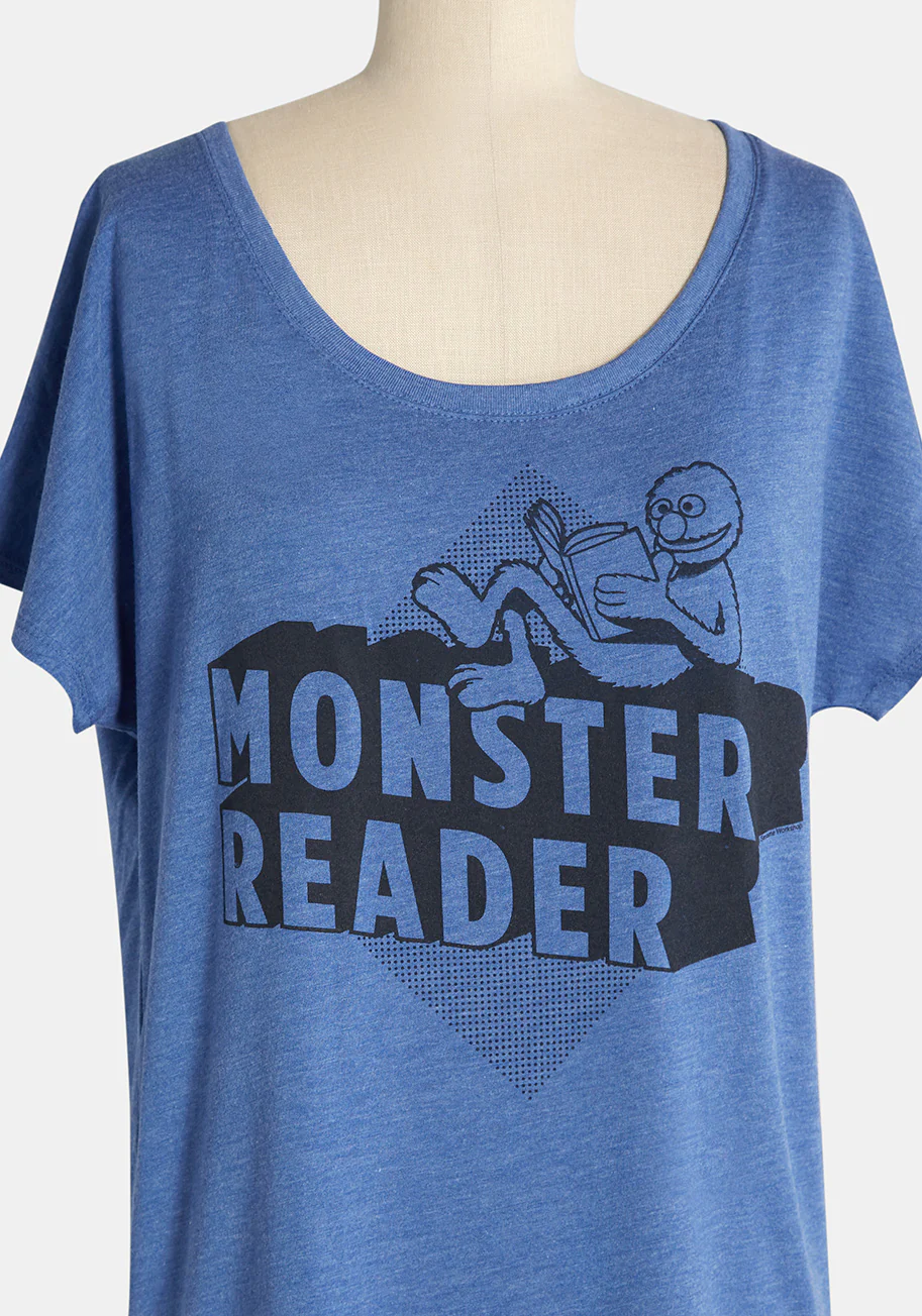 Monster Reader Graphic Tee - Olabens