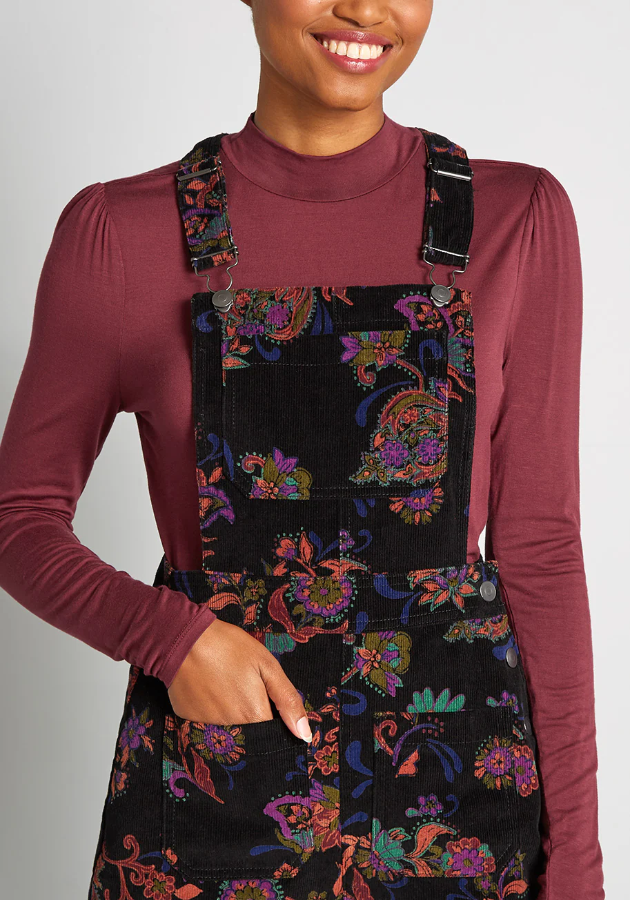 Paisley Makes Perfect Cord Overalls - Olabens