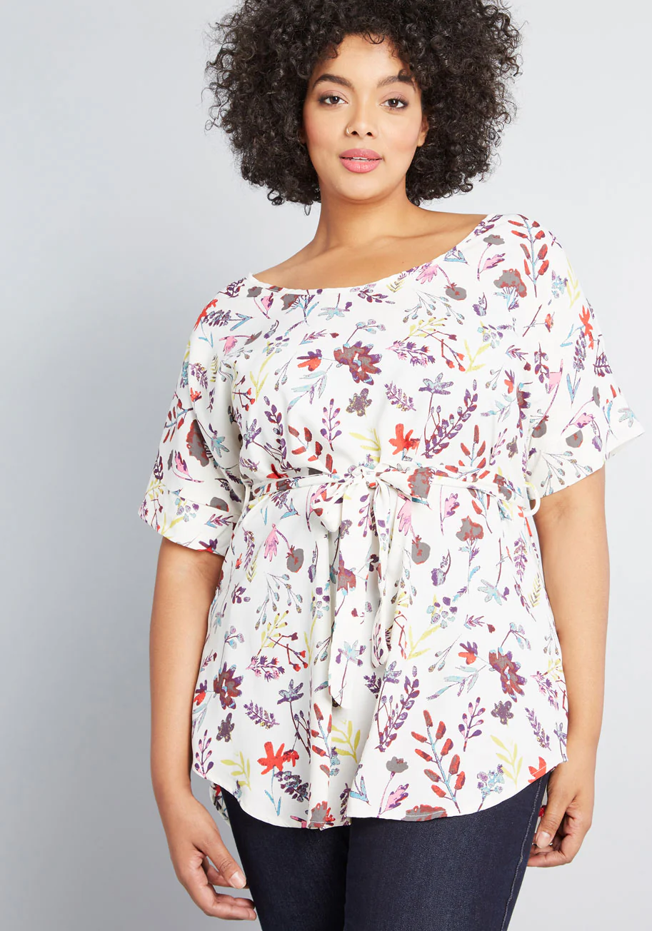 Medium Format Memory Tunic in Sprigs - Olabens