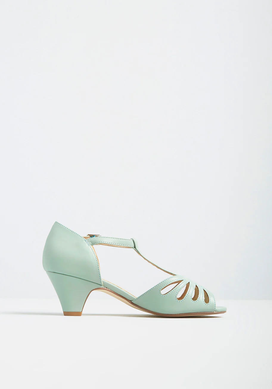 Dapper Dame T-Strap Heel - Olabens