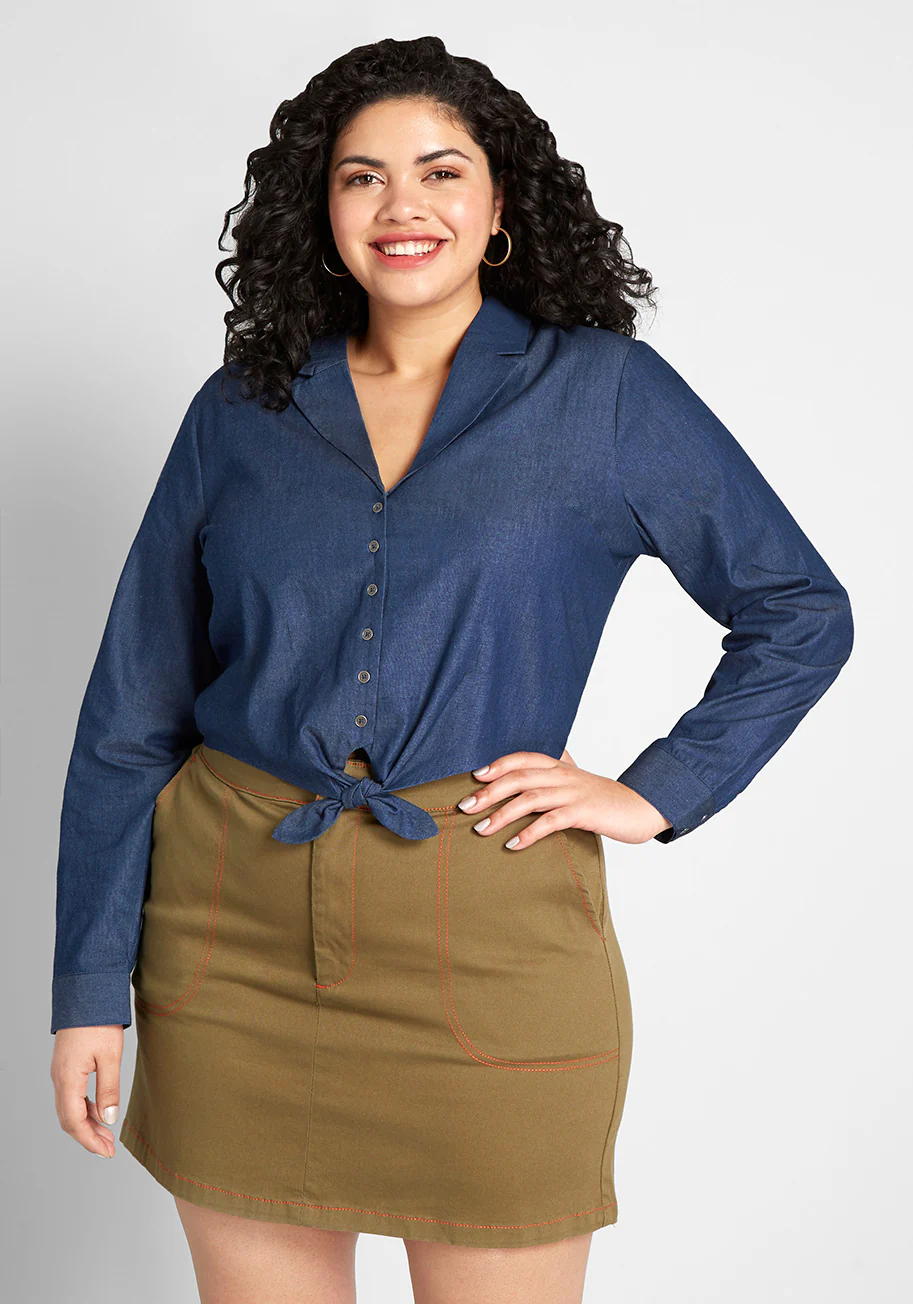 Retro Renewal Cropped Blouse - Olabens