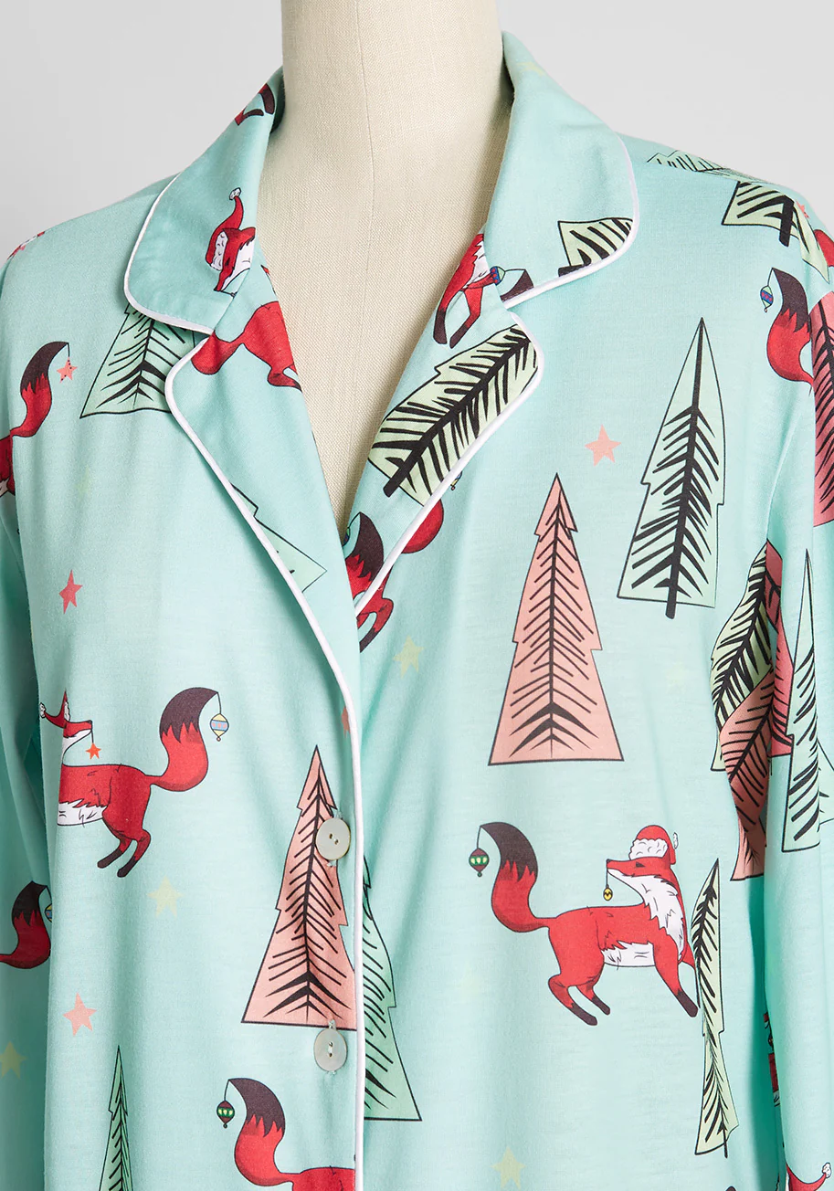 Holiday Vixen Sleep Shirt - Olabens