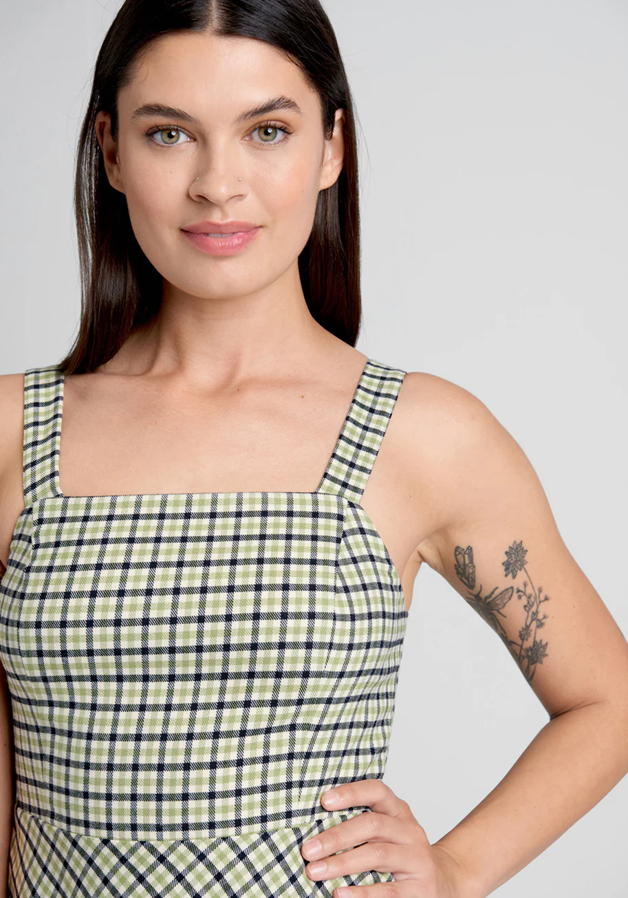 So Plaid I Found You Dress - Olabens