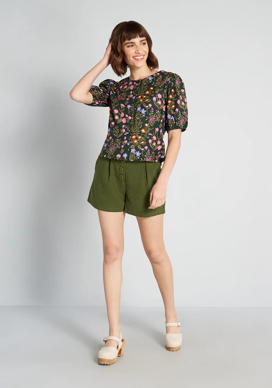 Spring Is Here Floral Peplum Blouse - Olabens