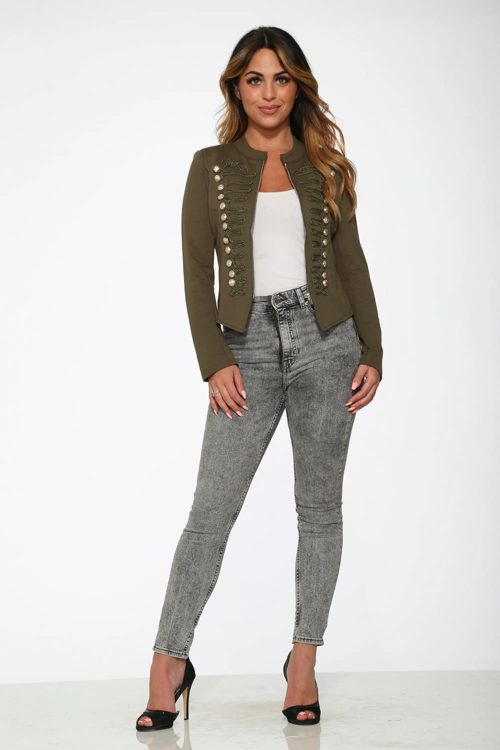 Olive Military Jacket - Olabens