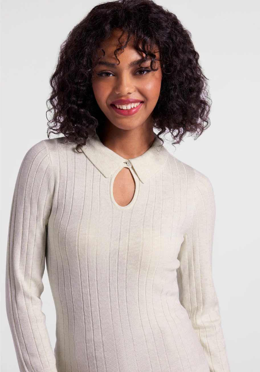 One Good Turn Keyhole Sweater - Olabens