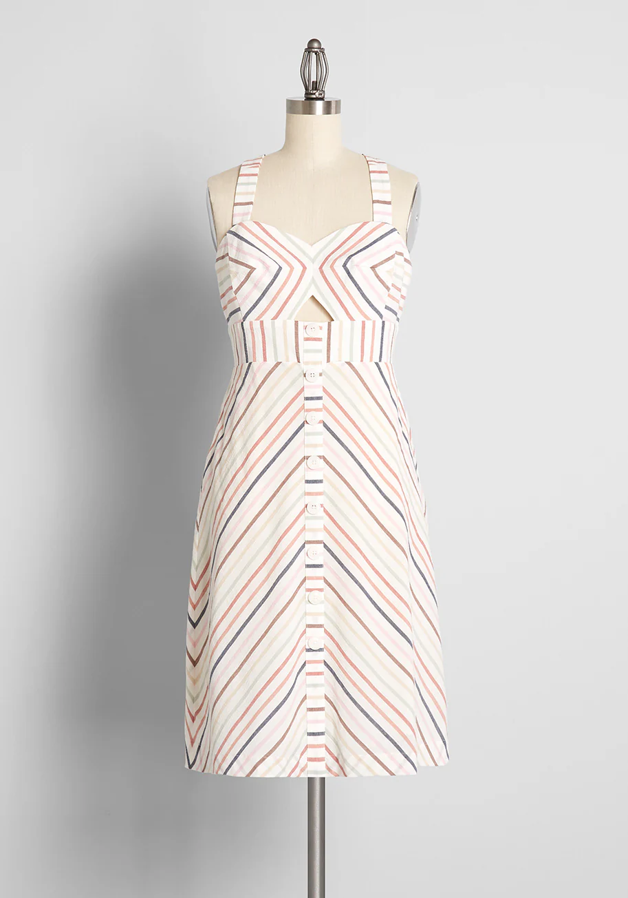 Sunset Cruise Just For You Fit and Flare Dress - Olabens