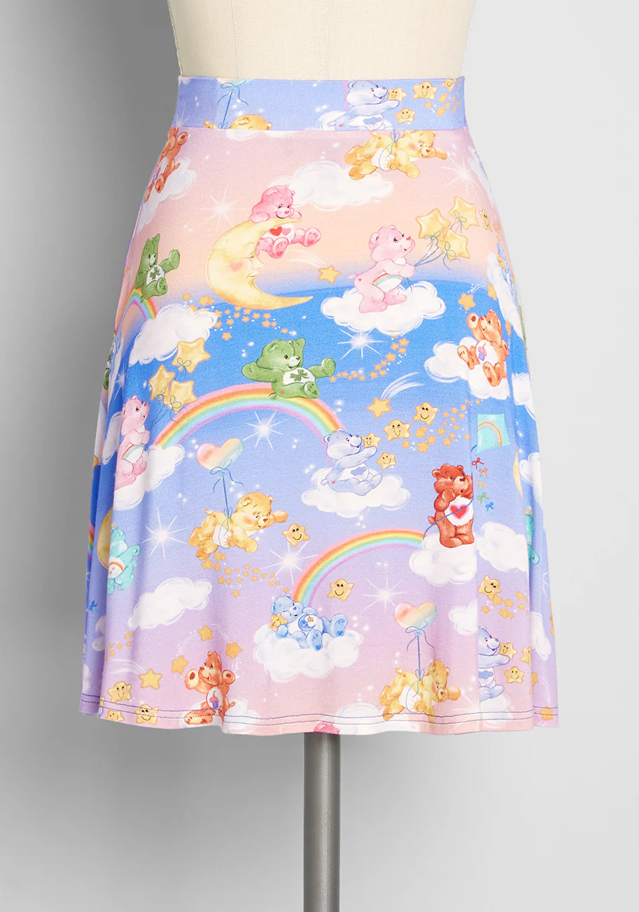 Isnyt X Care Bears Excellence Attained Mini Skirt - Olabens