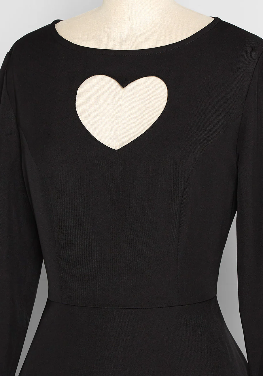 Shape of My Heart A-Line Dress - Olabens
