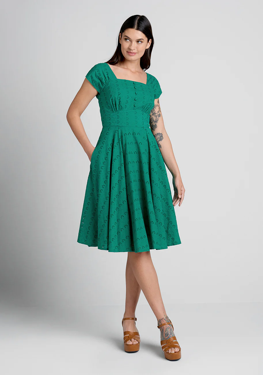 We Go Together Fit And Flare Dress - Olabens