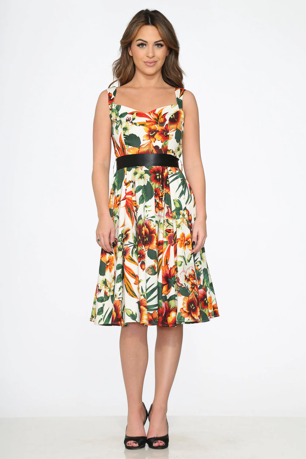 Prince Lily Floral Swing Dress - Olabens