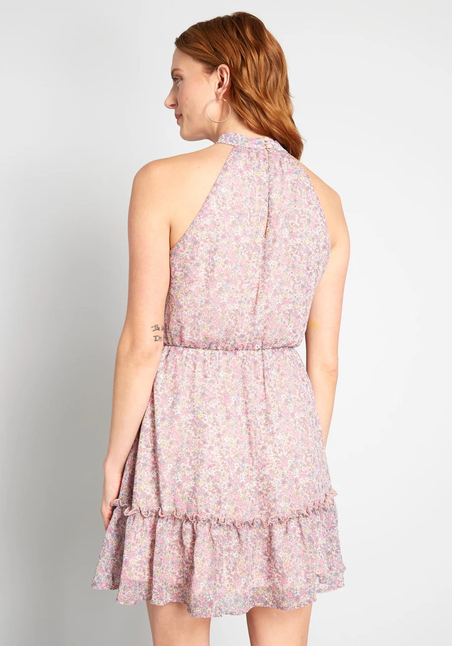 Halter Of Fame Mini Dress - Olabens