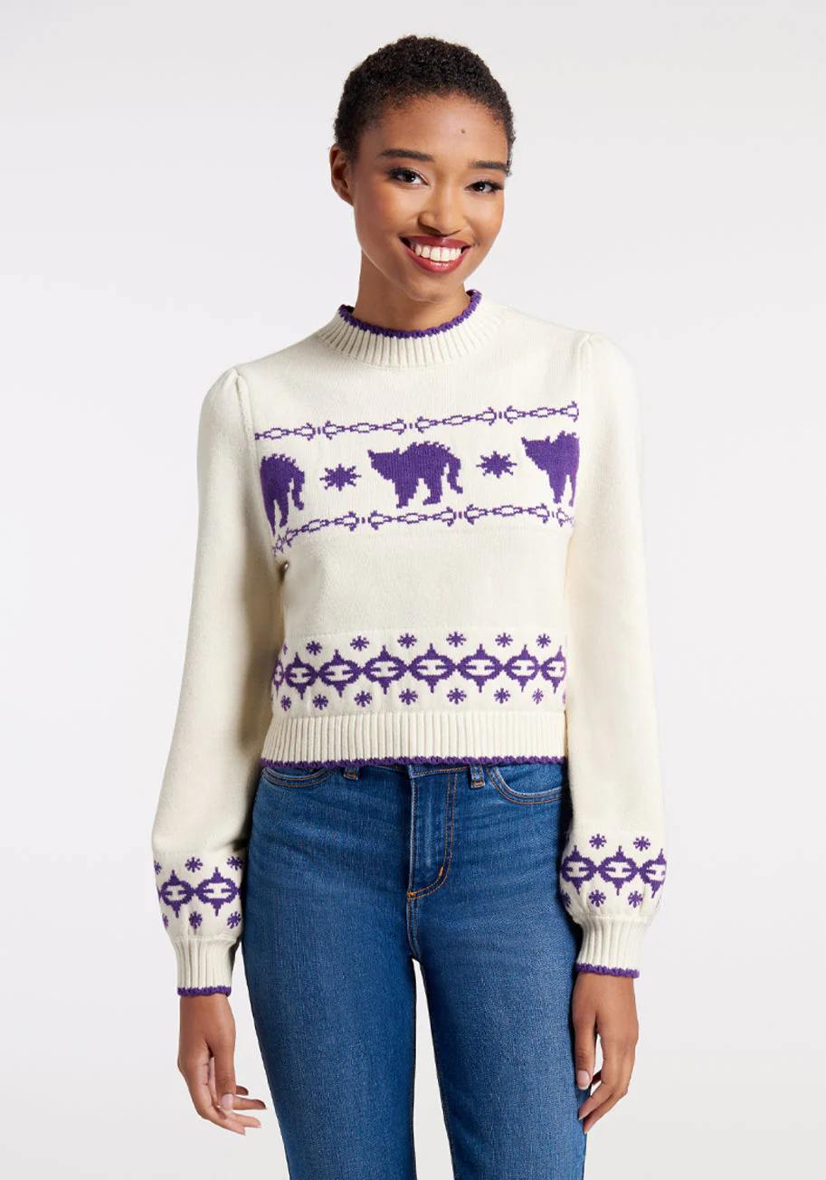 Don't Make Me Mad Mock Neck Sweater - Olabens