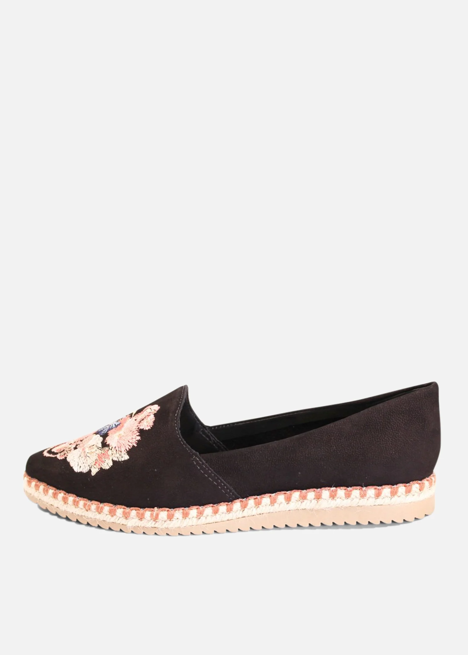 Sutton Suede Embroidered Espadrille - Olabens