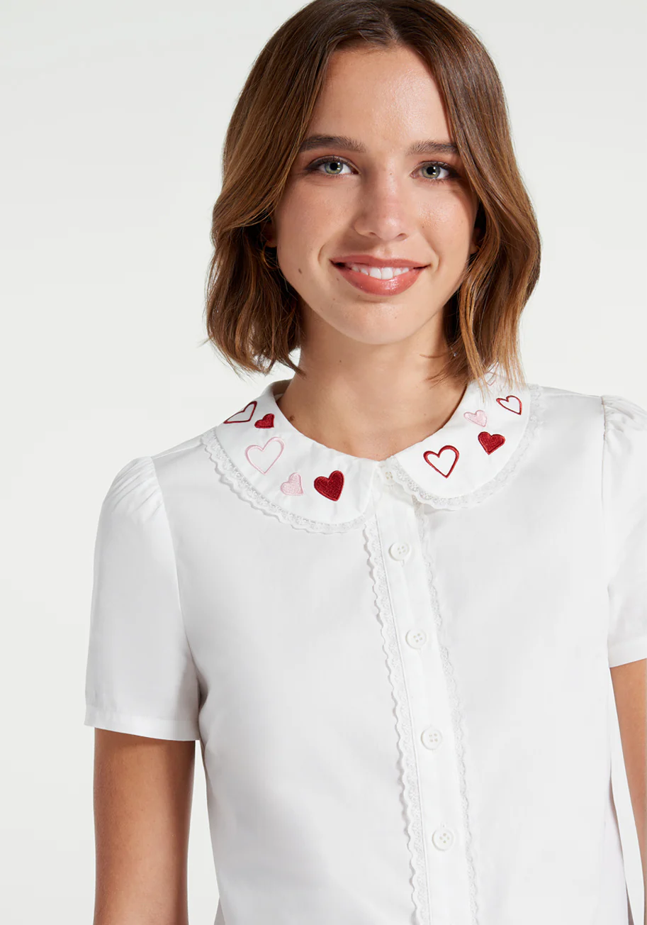 Love That Lingers Button-Up Top - Olabens