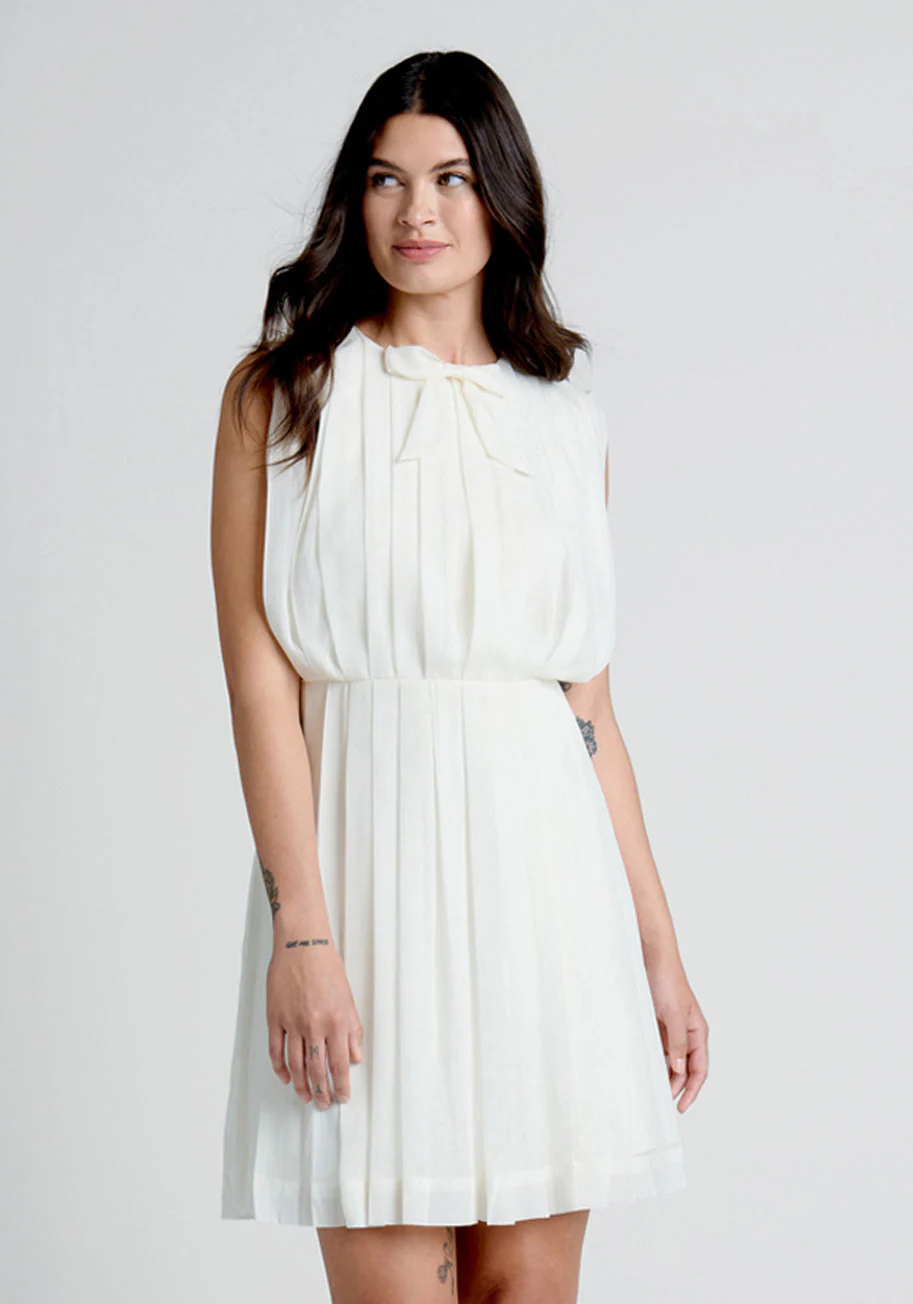 The Pleat-est Things Mini Dress - Olabens