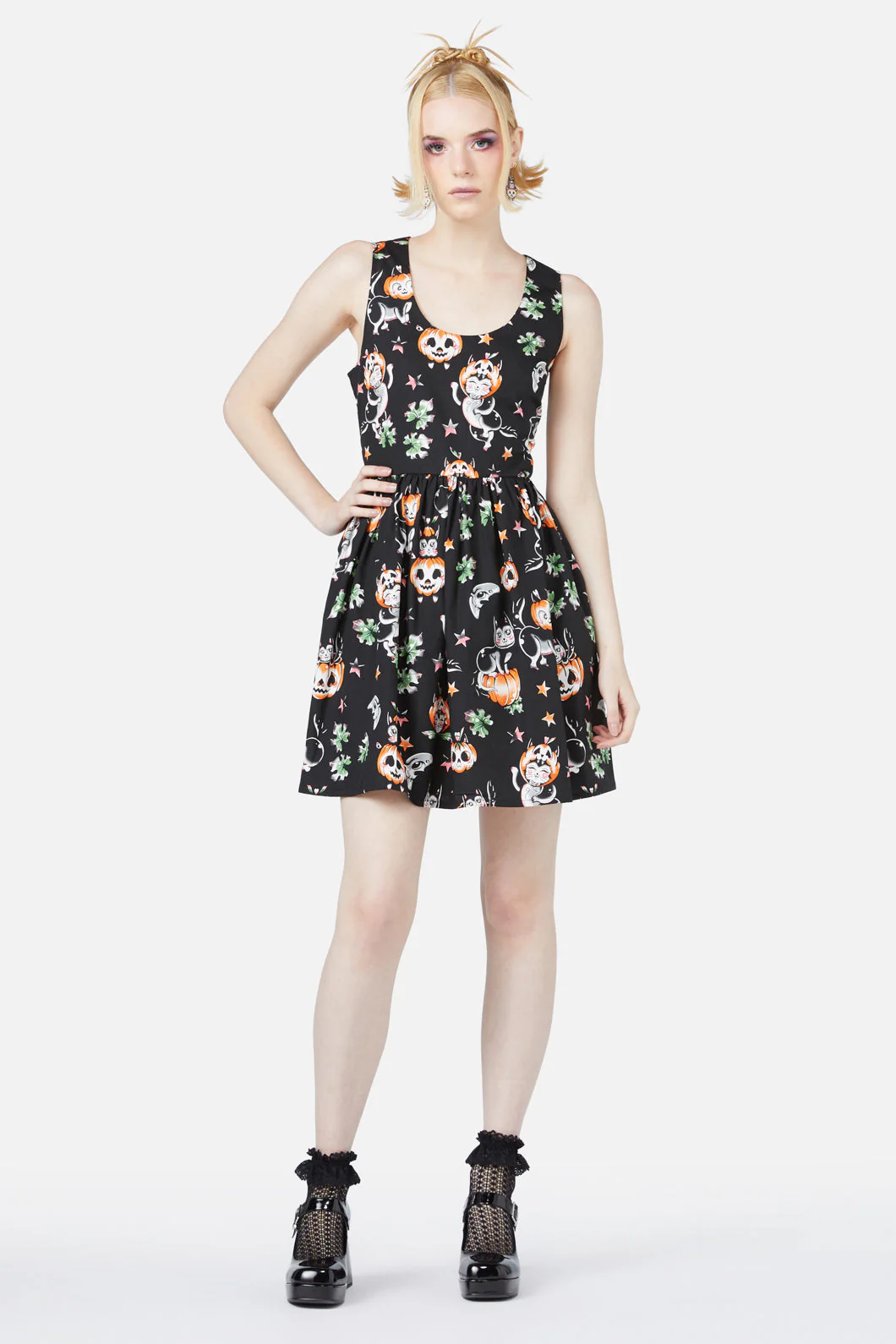 Pumpkin Patch Kitty Dress - Olabens