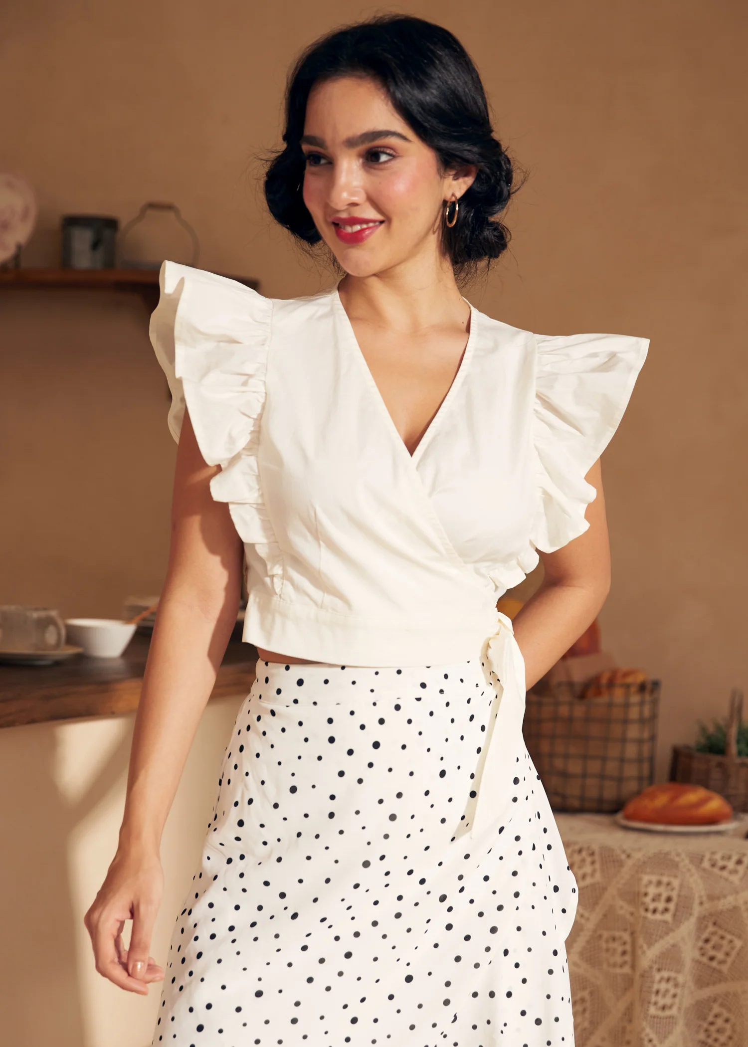 Wrapped in Ruffles Top - Olabens