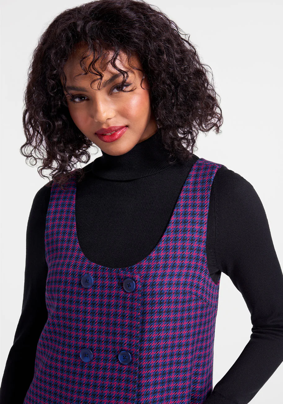 Schoolyard Sass Double-Breasted Jumper - Olabens