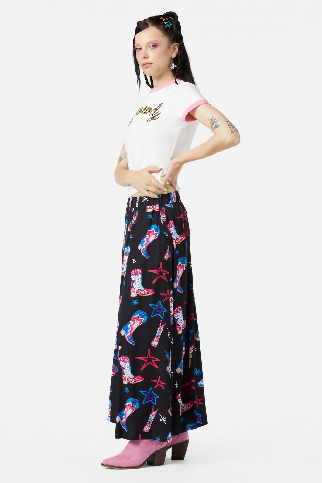 Face The Wind Long Skirt - Olabens