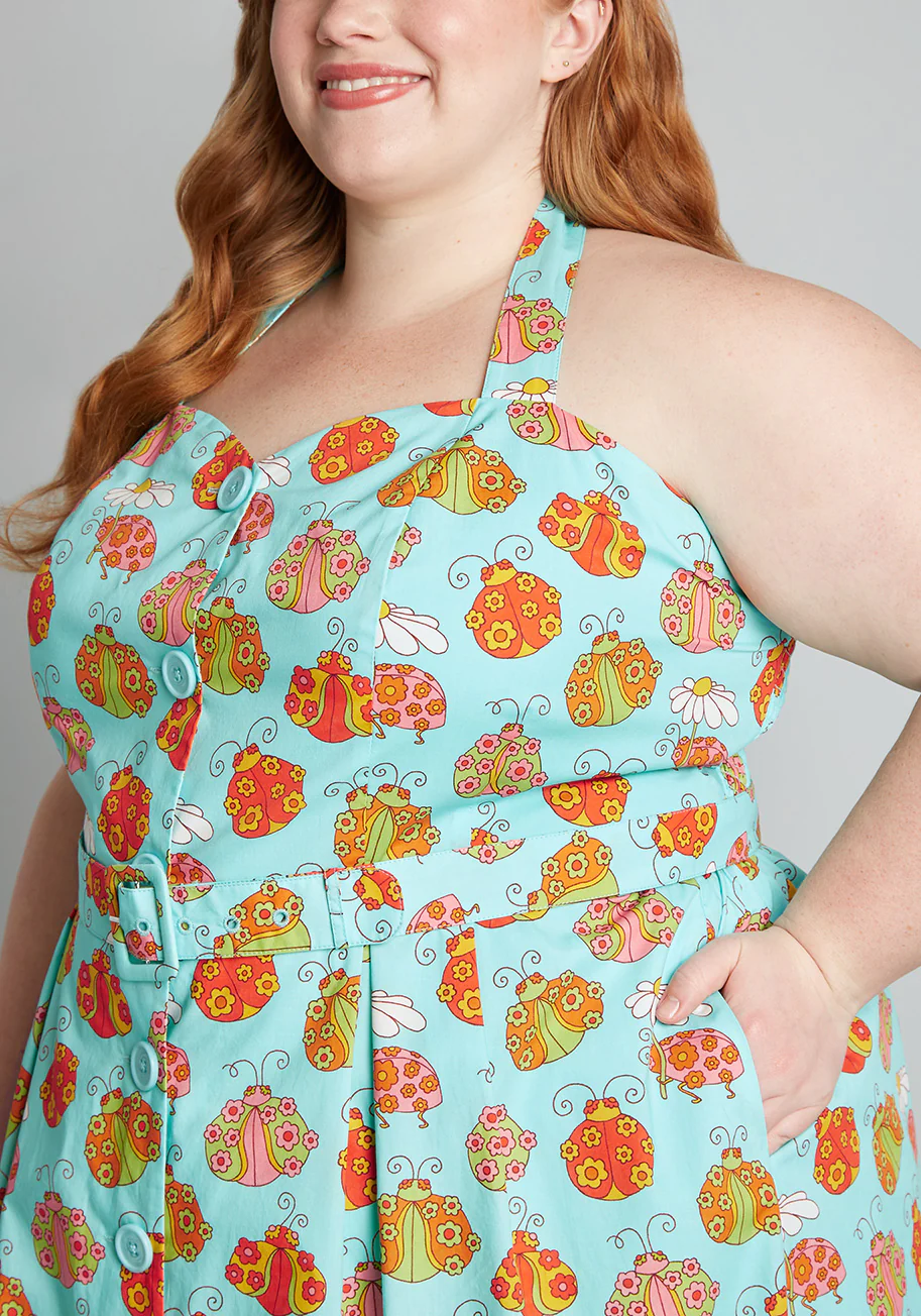 Isnyt x Marisol Muro Aligned With Destiny Fit And Flare Dress - Olabens