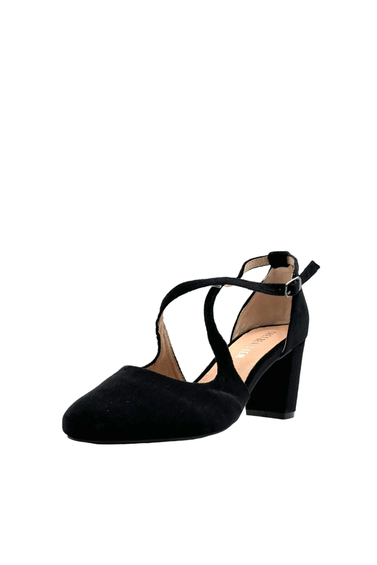 Oren Velvet Mary Jane Heels - Olabens