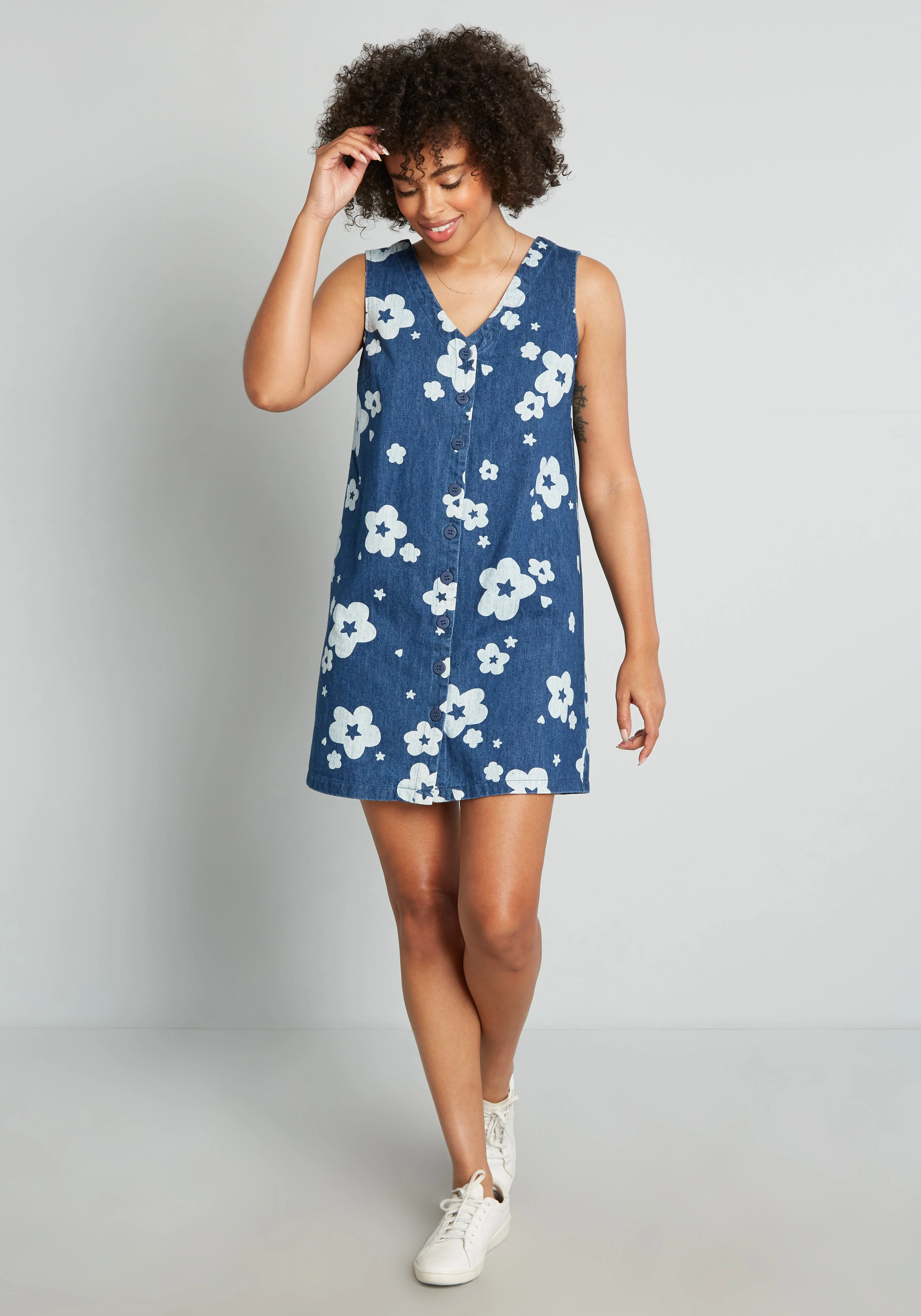 Starstruck Flower Power Denim Jumper - Olabens