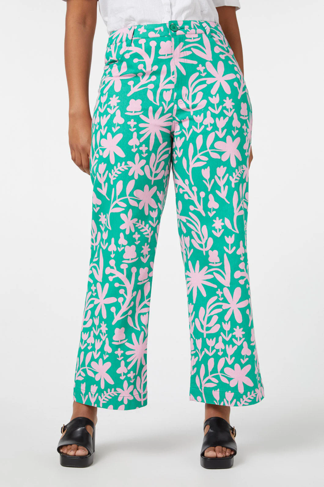 Della Floral Printed Jean - Olabens