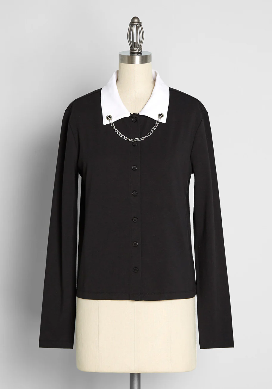 Never Break the Chain Button-Up Top - Olabens