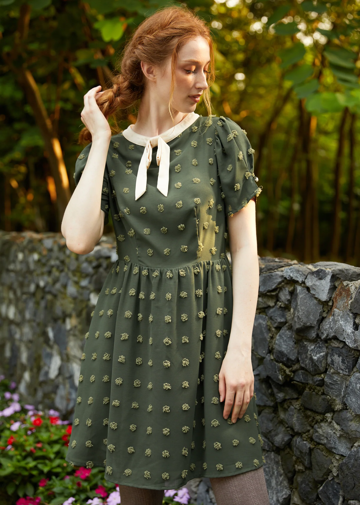 Sitting Pretty Collar Dress - Olabens