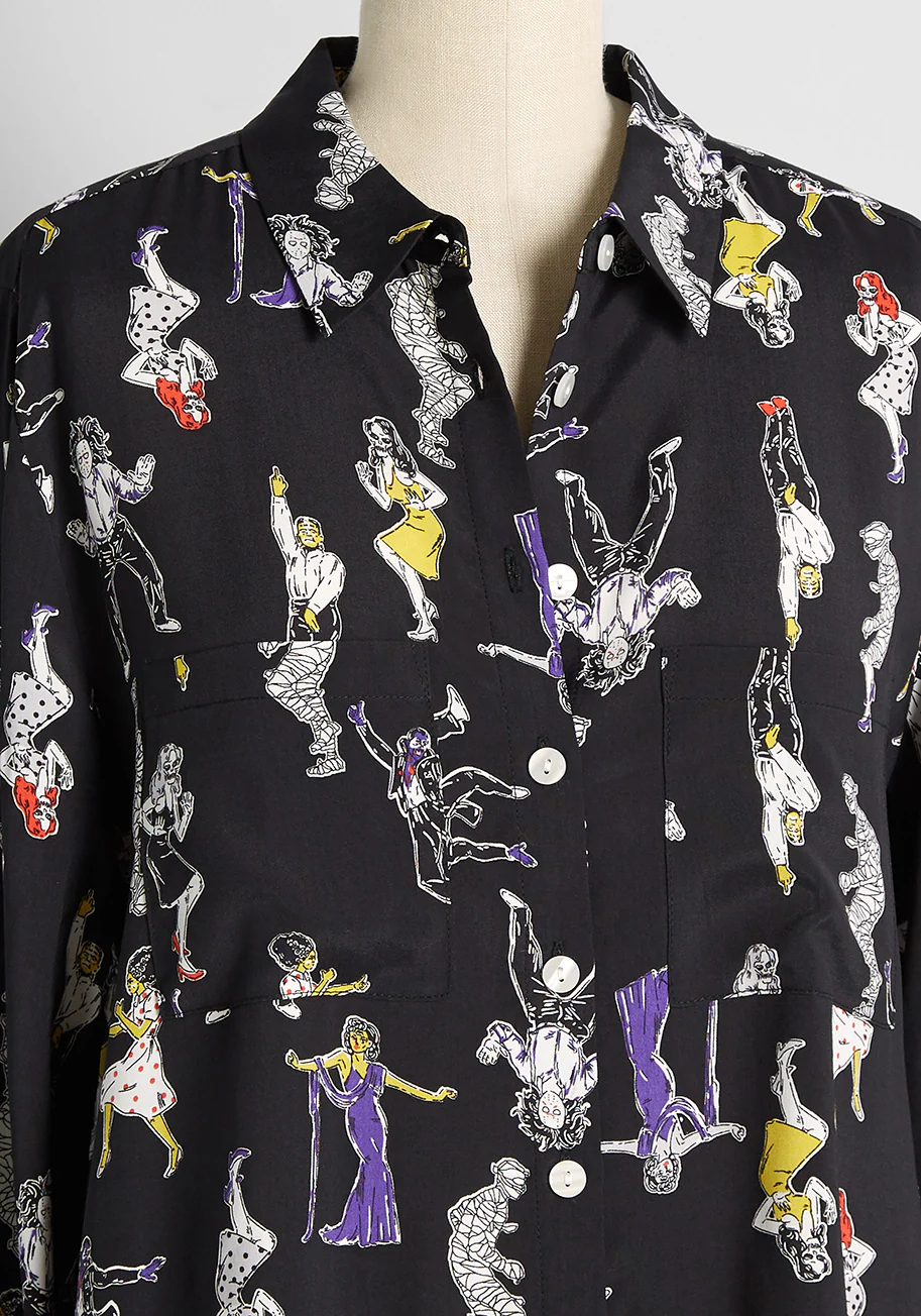 Pristine Dreams Button-Up Shirt - Olabens
