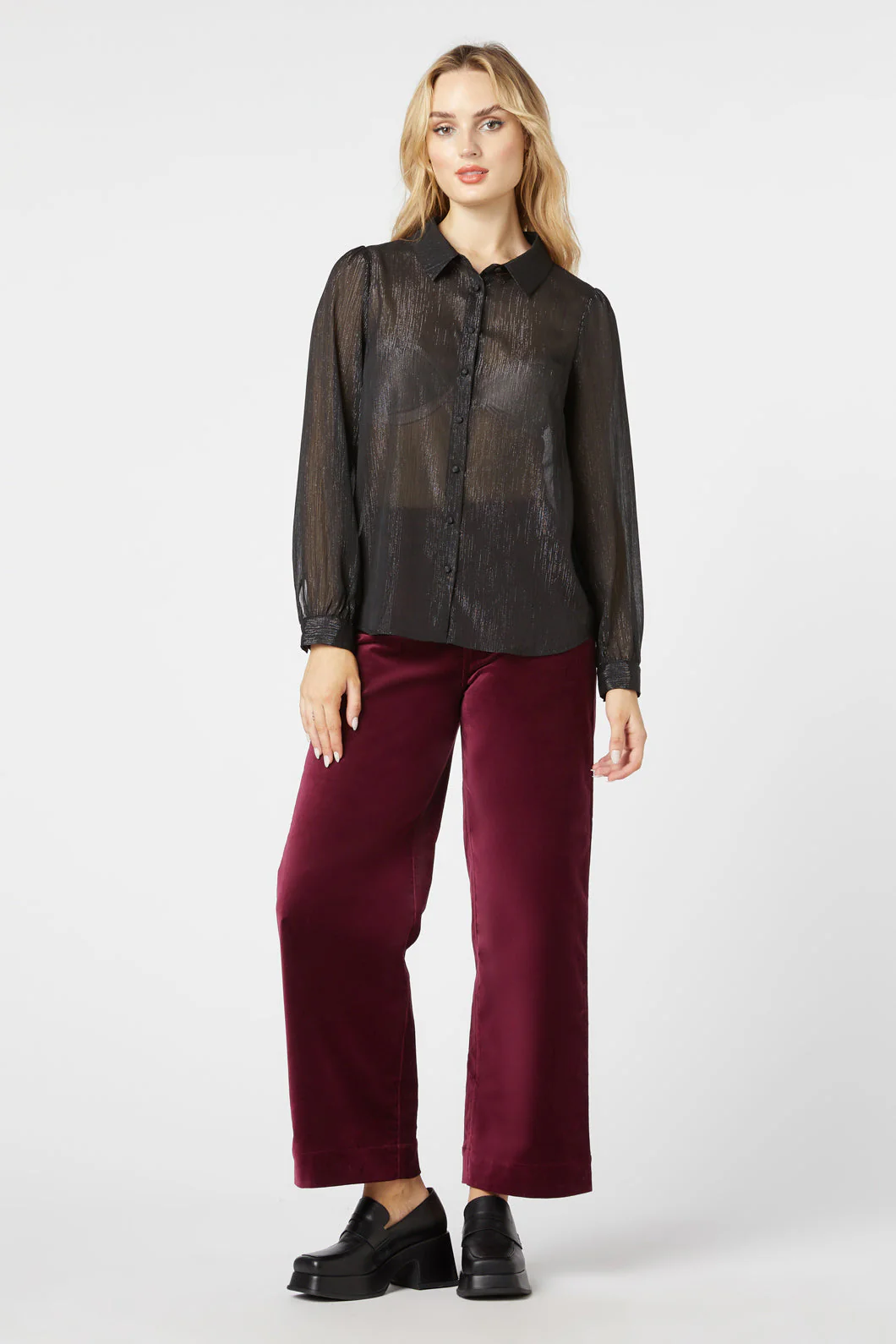 Pearl Glitter Blouse - Olabens