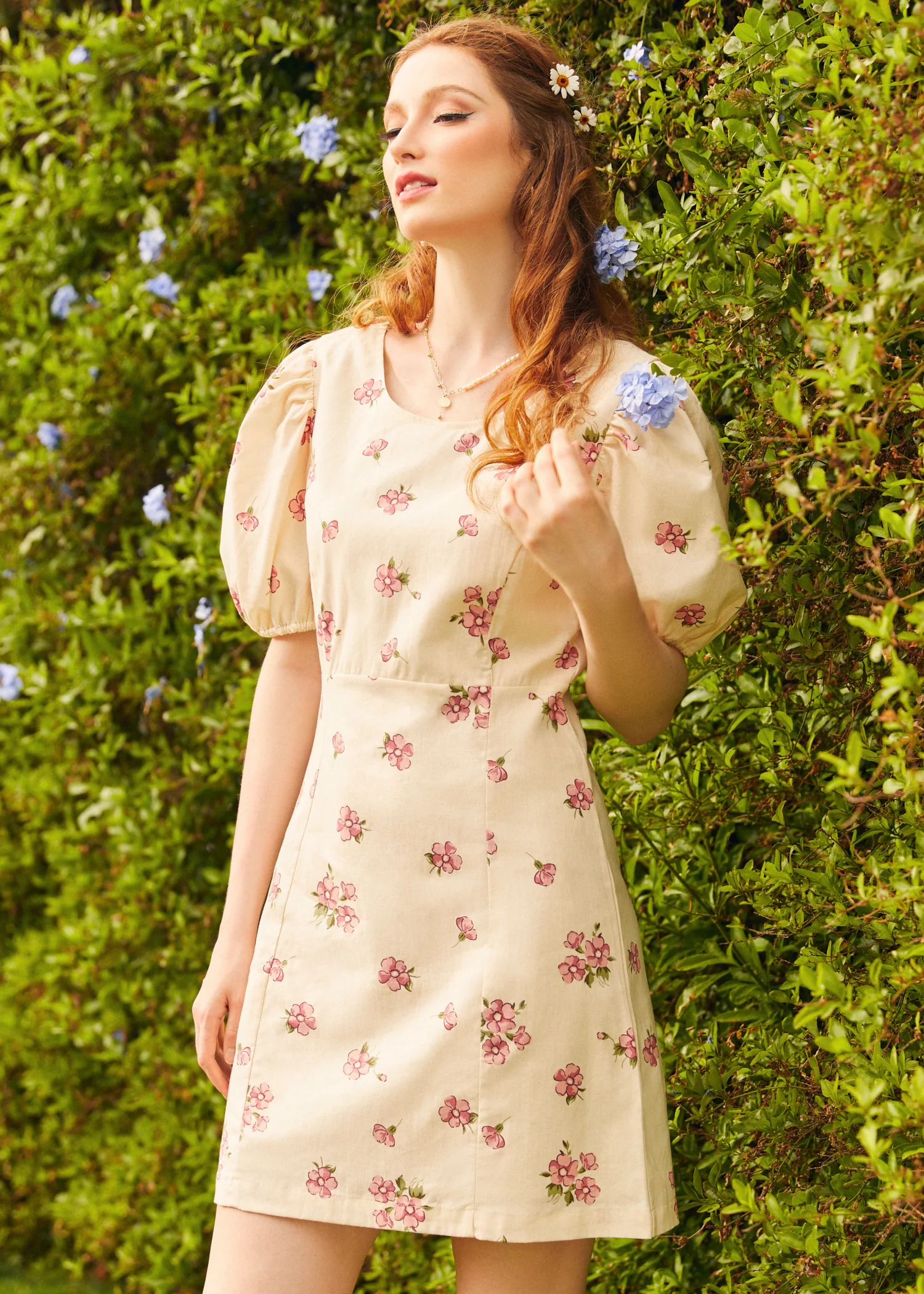 Blooming In The Breeze Mini Dress - Olabens