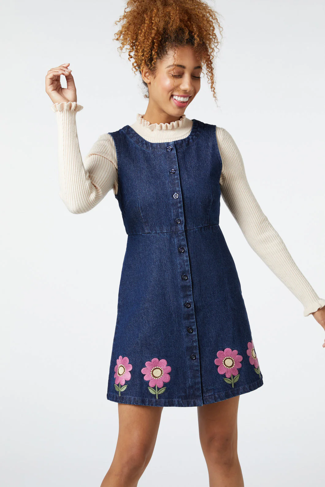 Fiona Embroidered Pinny - Olabens