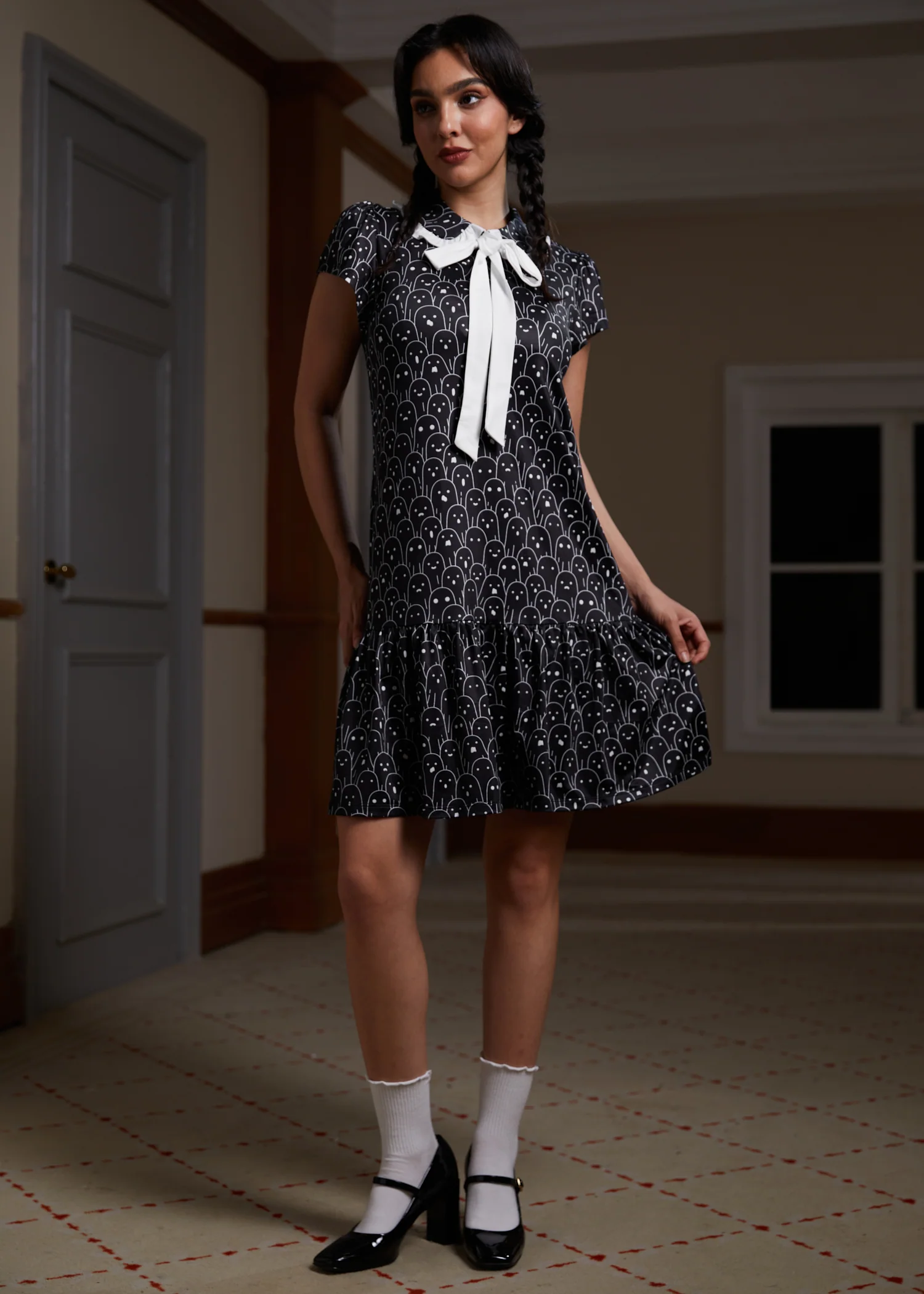 Mornings in the Mist Ruffle Dress - Olabens