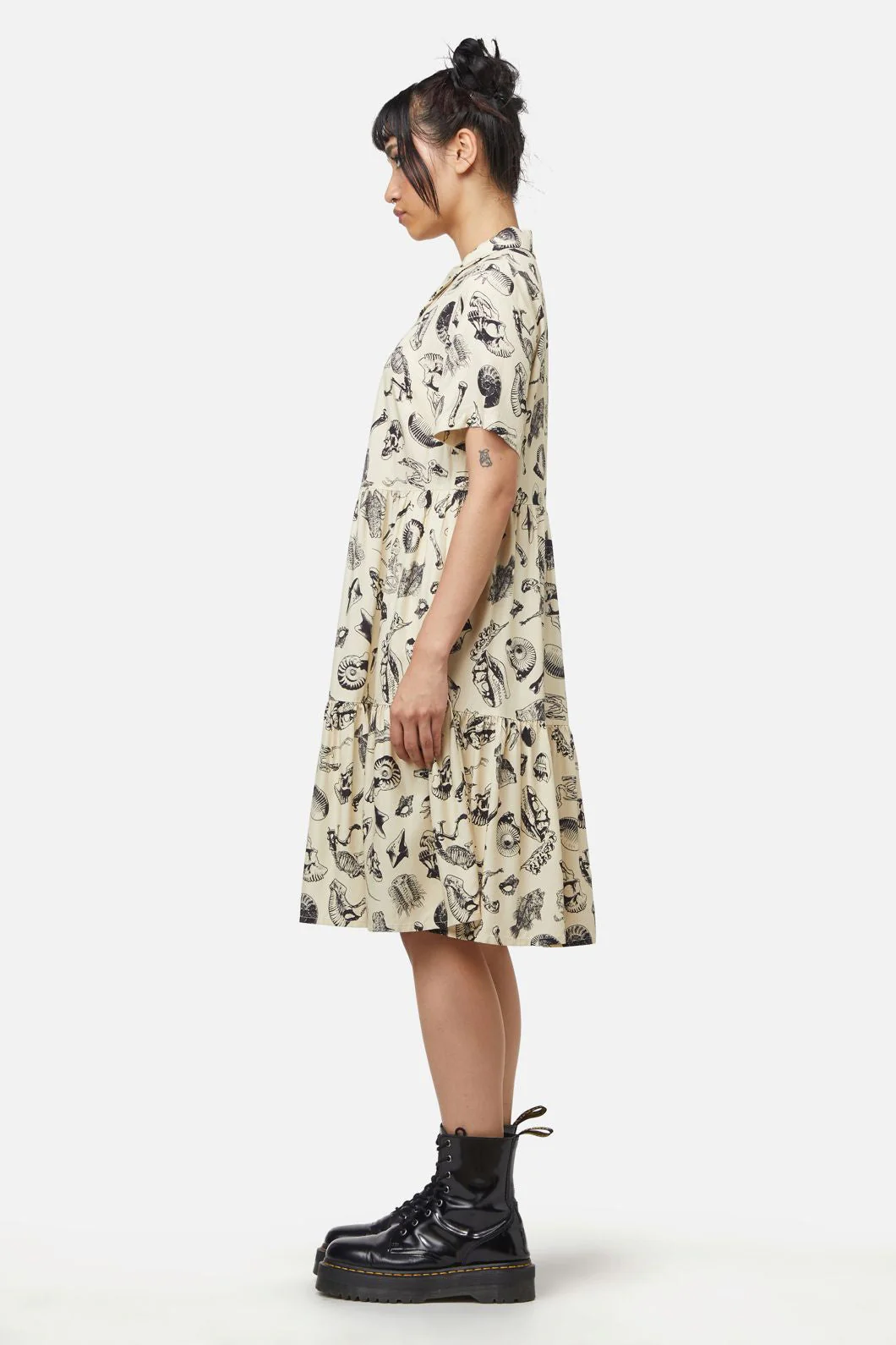 Body Fossils Printed Dress - Olabens
